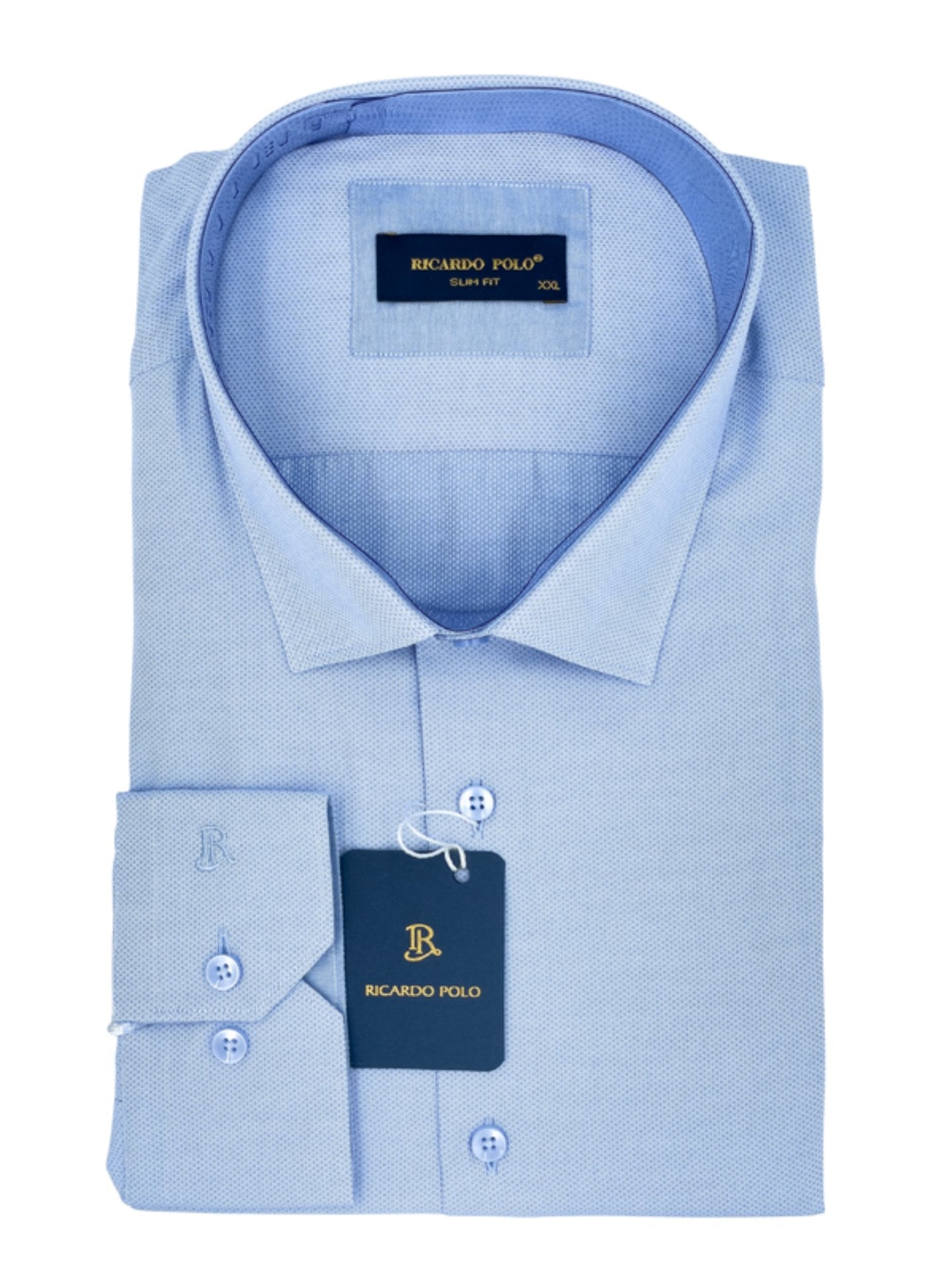 Ricardo Polo slim 80% cotton shirt - styluck - shirt - Ricardo Polo