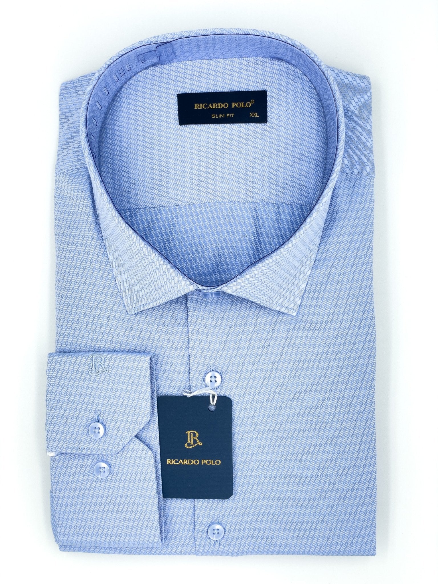 Ricardo Polo slim 80% cotton shirt - styluck - shirt - Ricardo Polo