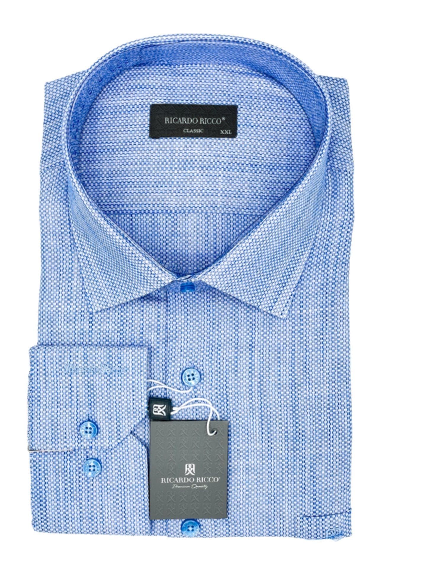 Ricardo Ricco classic 100% cotton shirt - styluck - shirt - Ricardo Ricco