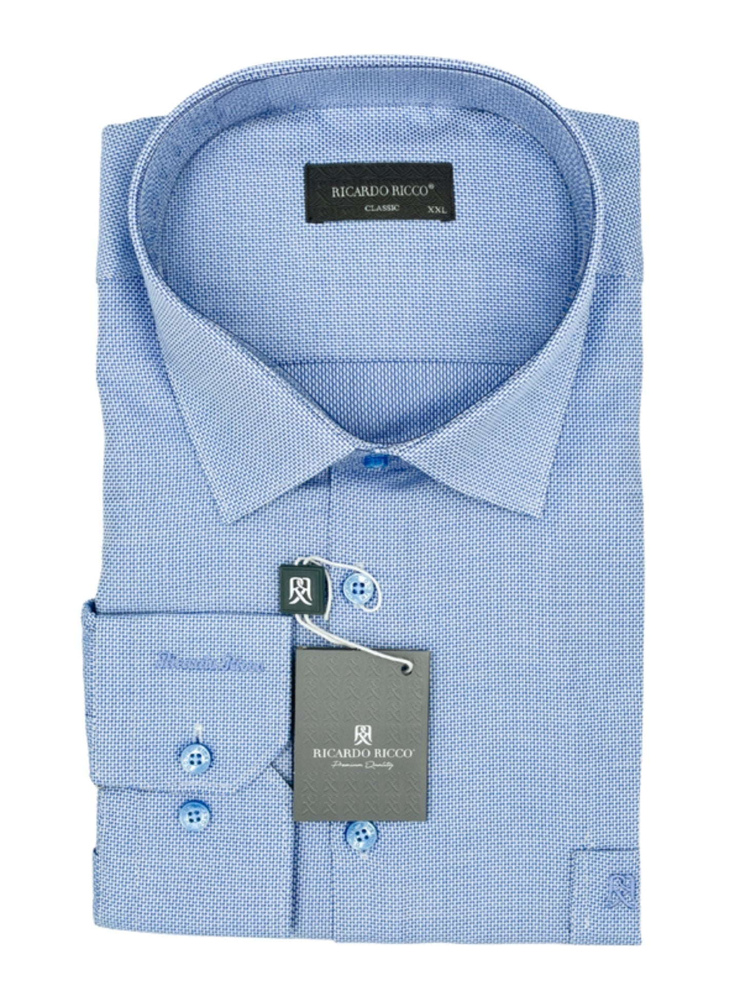 Ricardo Ricco Classic 100% cotton shirt - styluck - shirt - Ricardo Ricco