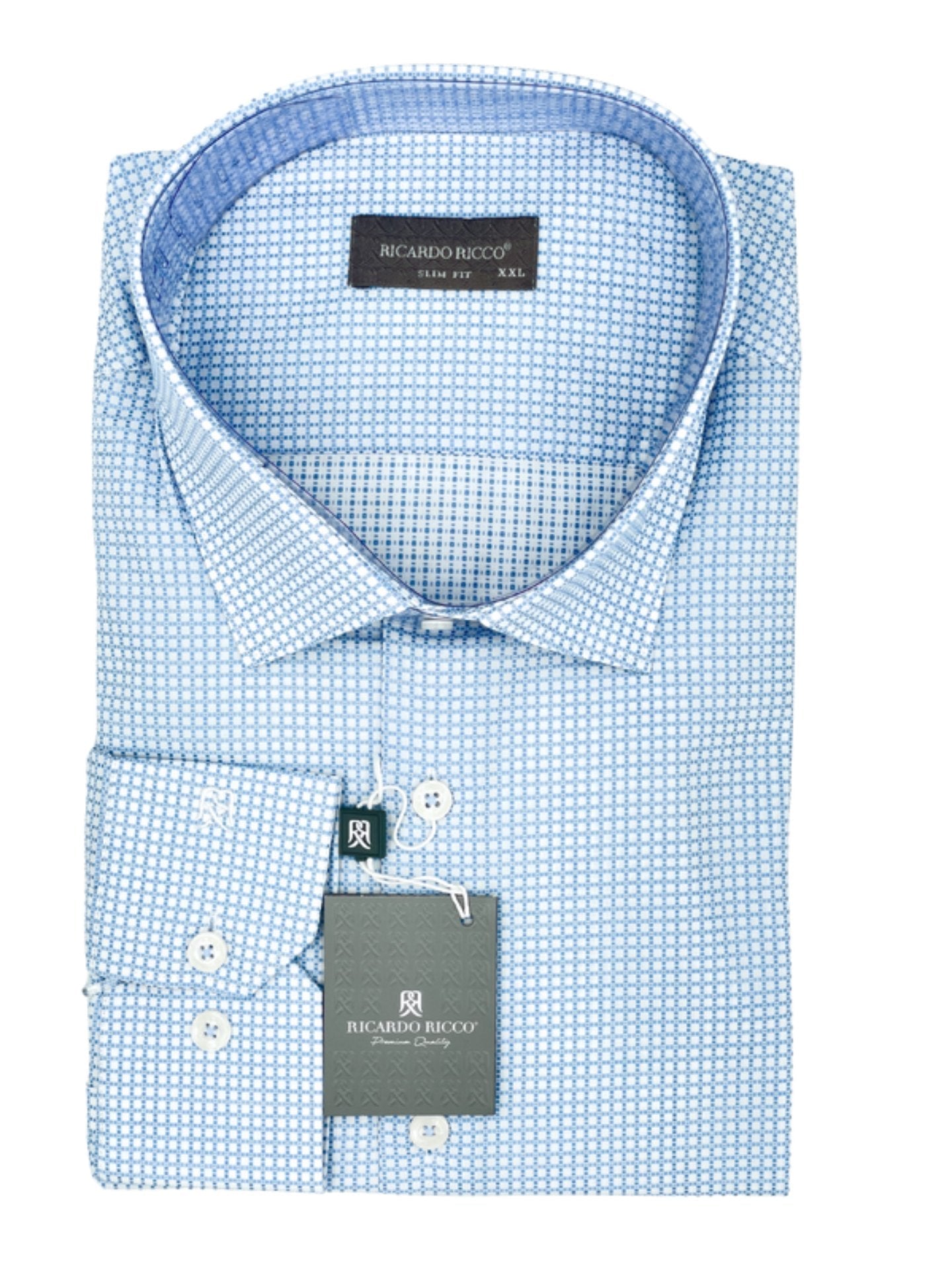 Ricardo Ricco slim 100% cotton shirt - styluck - shirt - Ricardo Ricco