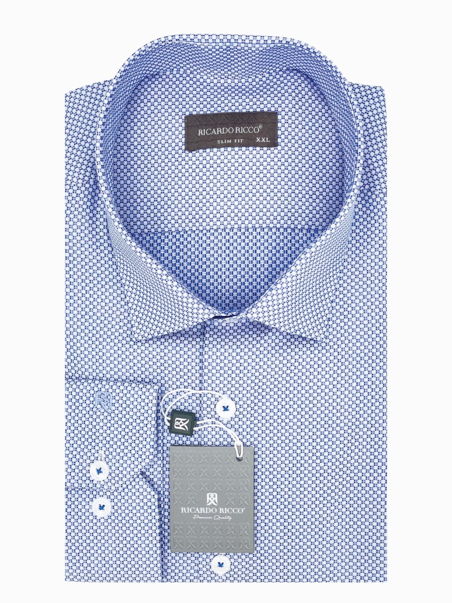 Ricardo Ricco slim 100% cotton shirt - styluck - shirt - Ricardo Ricco