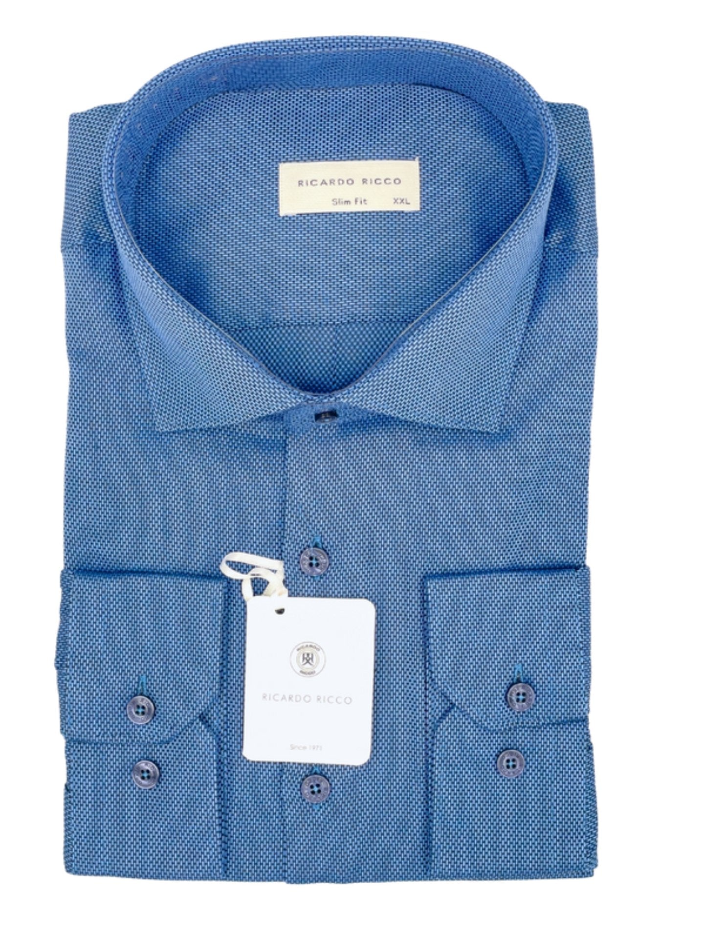 Ricardo Ricco slim 100% cotton shirt - styluck - shirt - Ricardo Ricco