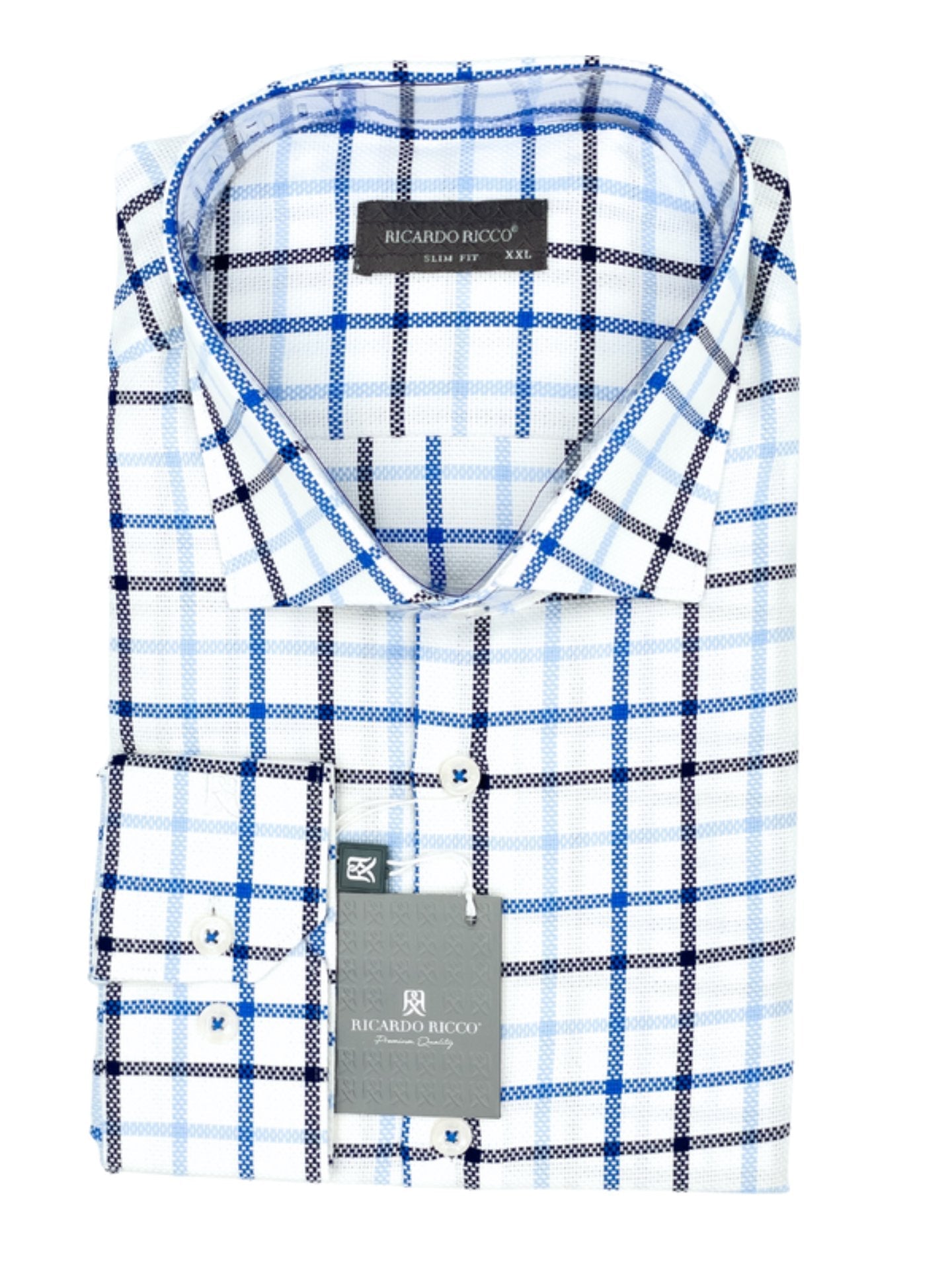 Ricardo Ricco slim 100% cotton shirt - styluck - shirt - Ricardo Ricco